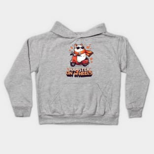 Awesome Autumn Fall Hamster on Wheels T-Shirt Kids Hoodie